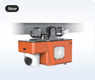 Rail-mounted inspection robot